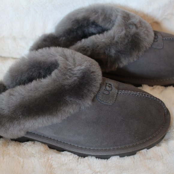 grey ugg coquette slippers